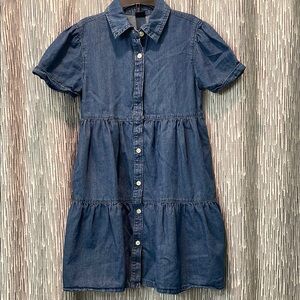 GAP Blue Denim Casual Kids Dress